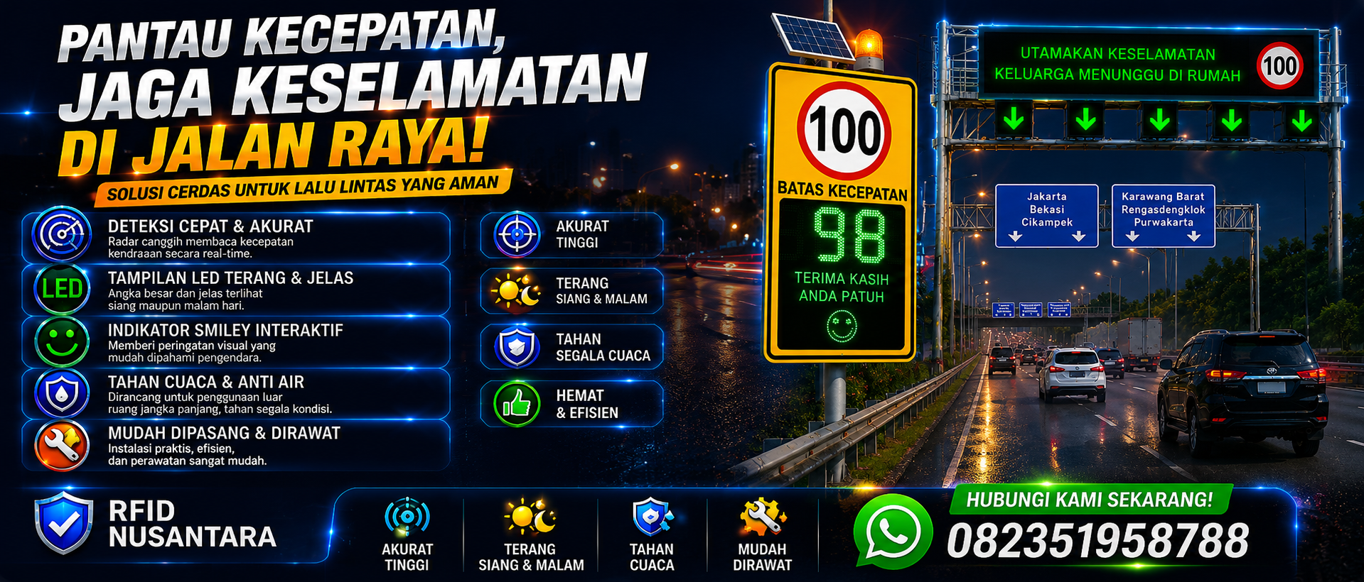 Radar Speed Detector: Teknologi Pengukur Kecepatan Kendaraan di Area Jalan Tol