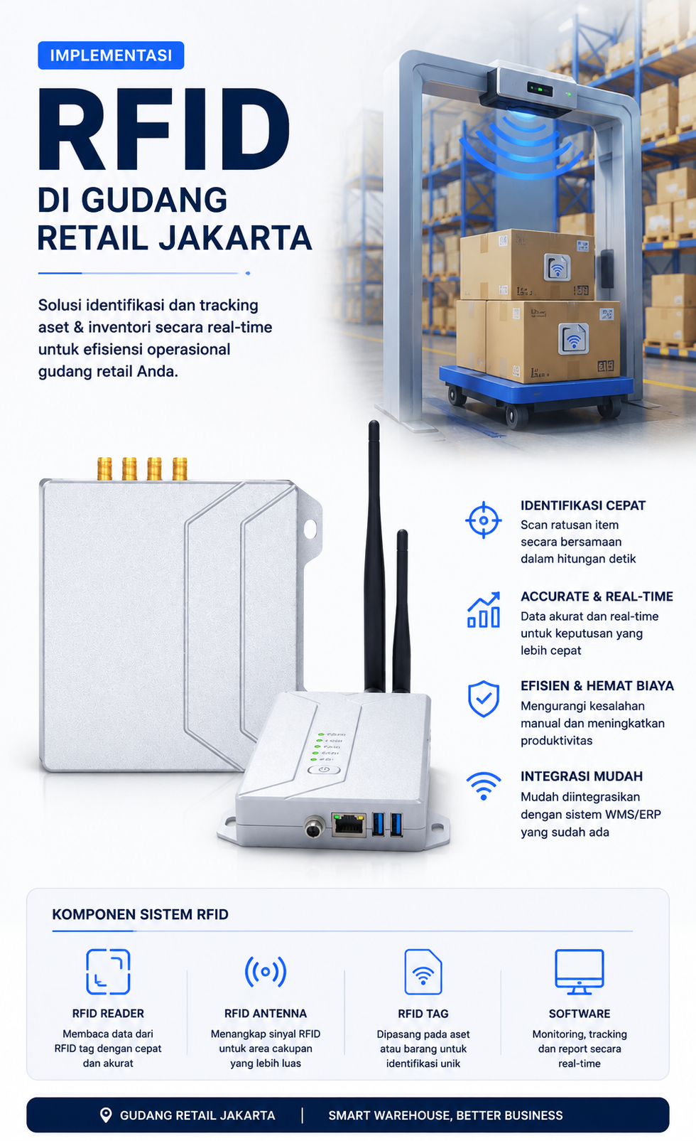 Implementasi RFID di Gudang Retail Jakarta
